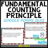 Fundamental Counting Principle: Google Forms Quiz - 20 Problems