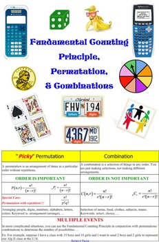 Preview of Fundamental Counting Principle, Permutation, & Combination