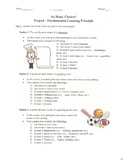 Fundamental Counting Principle Project (So Many Choices!)