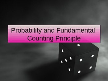 Preview of Fundamental Counting Principle and Probability Powerpoint