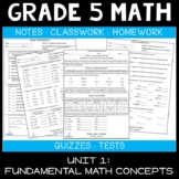 Fundamental Math Concepts (Math 5 Curriculum - Unit 1) | S