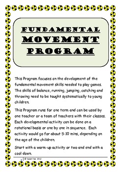 Preview of Fundamental Movement Skills Program