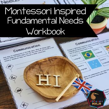 Preview of Montessori Fundamental Human Needs Student Workbook