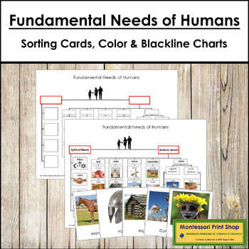 Preview of Fundamental Needs of Humans - Montessori Social Studies