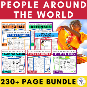 Preview of The Common Needs of People Around the World a 3rd & 4th Grade Geography Activity