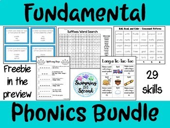 Preview of Fundamental Phonics Bundle