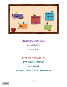 Preview of Fundamental Study Skills and Strategies for Students in Grades 6-9