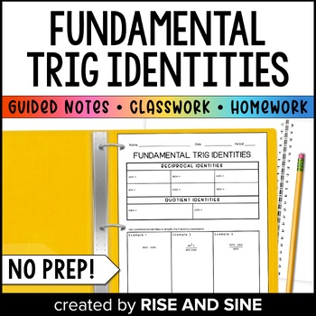 Preview of Fundamental Trig Identities Guided Notes