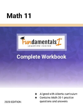 Preview of Fundamentals First Math 11 Complete Workbook - Canadian Curriculum