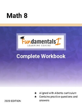 Preview of Fundamentals First Math 8 Complete Workbook - Canadian Curriculum