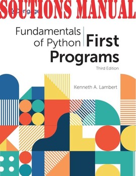 Preview of Fundamentals Of Python First Programs 3rd Edition Kenneth  SOLUTIONS MANUAL