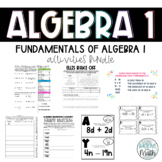 Fundamentals of Algebra Activity Bundle