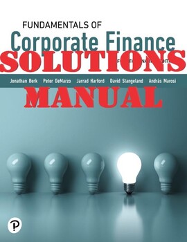 Preview of Fundamentals of Corporate Finance, 4th Canadian Ed Jonathan_SOLUTIONS MANUAL