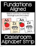 Fundations Aligned Classroom Alphabet Strip | Wall Decor |