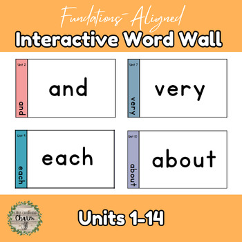Preview of Fundations-Aligned Interactive Trick Word Wall