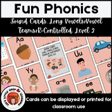 FUN Phonics Sound Cards, Long Vowels/Vowel Teams/R-Control