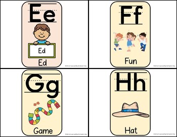 Fundations Alphabet Cards by Let's Learn and Play the Teachers Way
