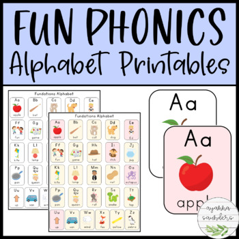 Preview of Fun Phonics Alphabet Printables (NEW UPDATE)