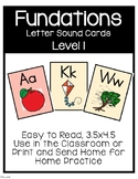 Fundations Level 1 Letter Sound Cards | ELL | Special Education