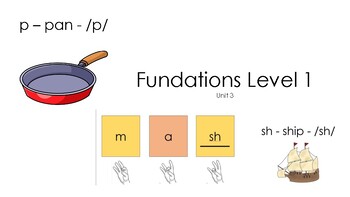 Preview of Fundations Level 1 Unit 3