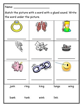 Phonics level 1 unit 7: Glued Sounds, trick words by Reading Group
