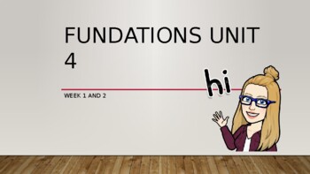 Preview of Fundations Level 3 Unit 4 Week 1 Day 1