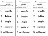 Fundations Level 3 Unit 8 Week 2 Exit Tickets