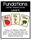 Fundations Level K Letter Sound Cards | ELL | Special Education