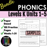 Phonics Bundle Level K Units 1-5