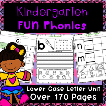 Preview of Kindergarten FUN Phonics Unit 1: Learning the Letters