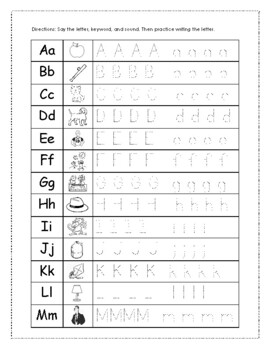 Fundations Practice Worksheet by Elementary Lane | TpT