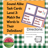 Fundations®:  Sound Alike Word Task Cards:  Level 3, Unit 6
