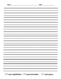 3 Star Lined Writing Paper (Vertical)