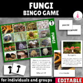 Fungi Mushroom Bingo Activities Montessori