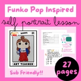 Funko Pop Inspired Self Portrait Lesson Templates  Rubric 