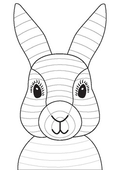 Funky Easter Bunny Craft Template by professional designer | TPT