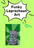 Funky Leprechaun Art - St. Patrick's Day Art (With Funky Glasses)