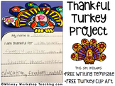 FREE Thanksgiving Turkey Writing and Clip Art