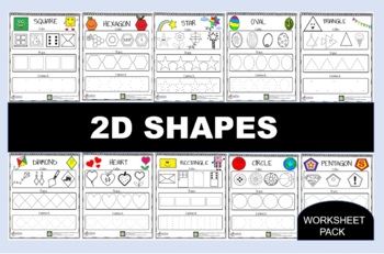 Preview of Funny 2D Shapes Bundle