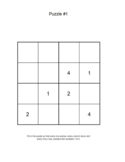 Funny 4X4 Sudoku