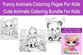 Funny Animals Coloring Pages For Kids| Cute Animals Colori