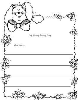 Preview of Funny Bunny Writing Activity