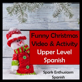 Preview of AP Spanish Funny Christmas Video Activity