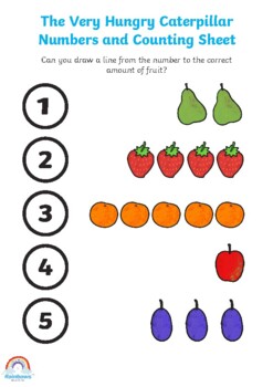 Preview of Funny Counting Printable Sheets to Practice Numbers