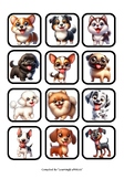 Funny Dogs Memory Game - 12 Images