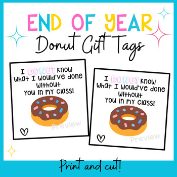 Funny Donut End of the Year Card from teacher | Puns | Summer | Student ...