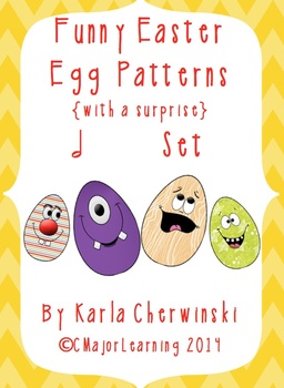 Preview of Funny Easter Egg Patterns {with a surprise} half note