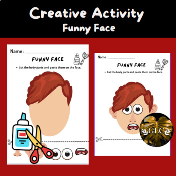 Preview of Funny Face Activity Cut Out / Silly Face /Cut and Paste 