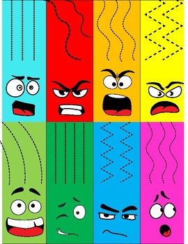 Preview of Funny Face Bookmarks: Scissor Skill Fun