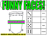 Funny Faces Frankenstein Halloween Speech Therapy Activity